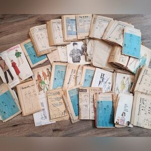 Vintage Sewing Pattern Collection Large Lot Of Miscellaneous Pattern Pieces 1960